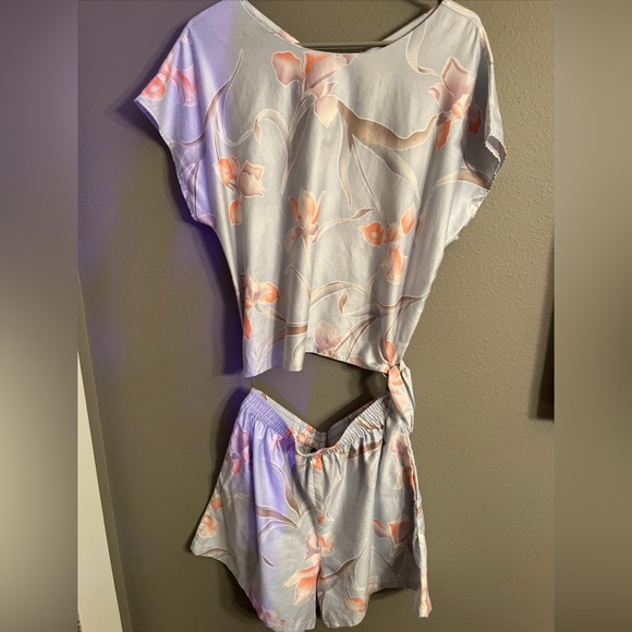 LesTropiques Other - VTG Women 2 pc Set Tank Shorts Sz L Tropical Island Tiki Party Hawaiian Resort